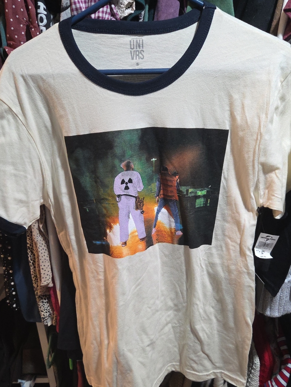 UNIVRS Back To The Future 40th Anniversary Ringer Tee